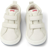 Kids Twins Leather Sneakers, Natural