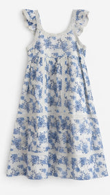 Claret Dress in Blue Reverie