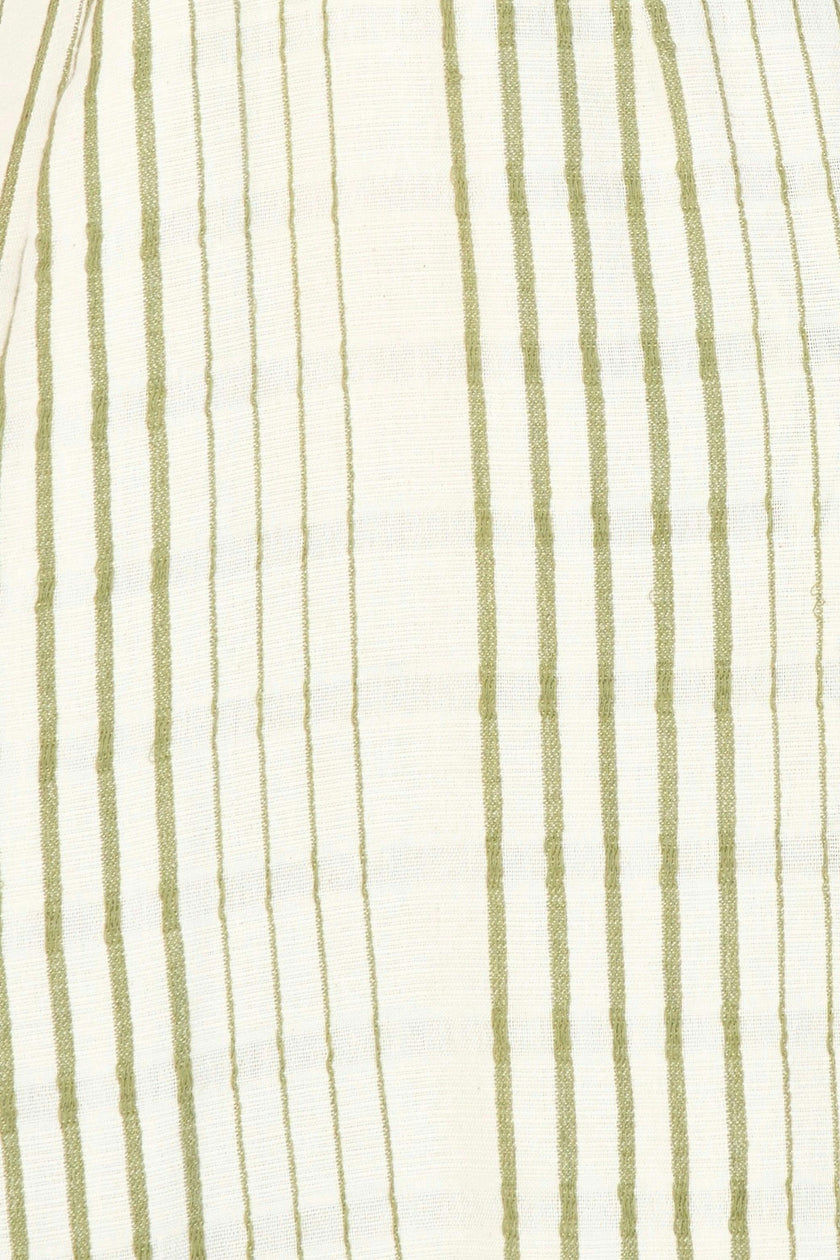 Vienna Pintuck Dress in Garden Stripe