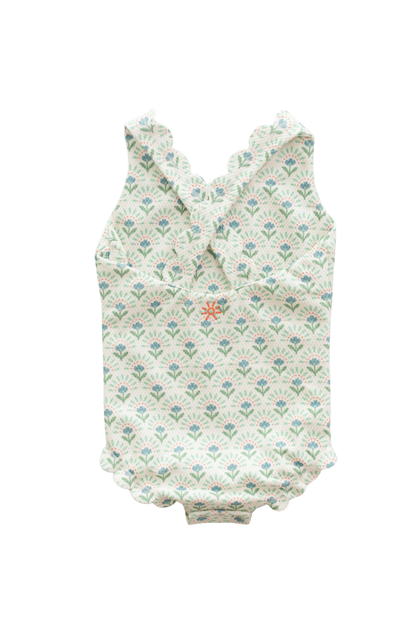 girls elena scallop one piece swimsuit