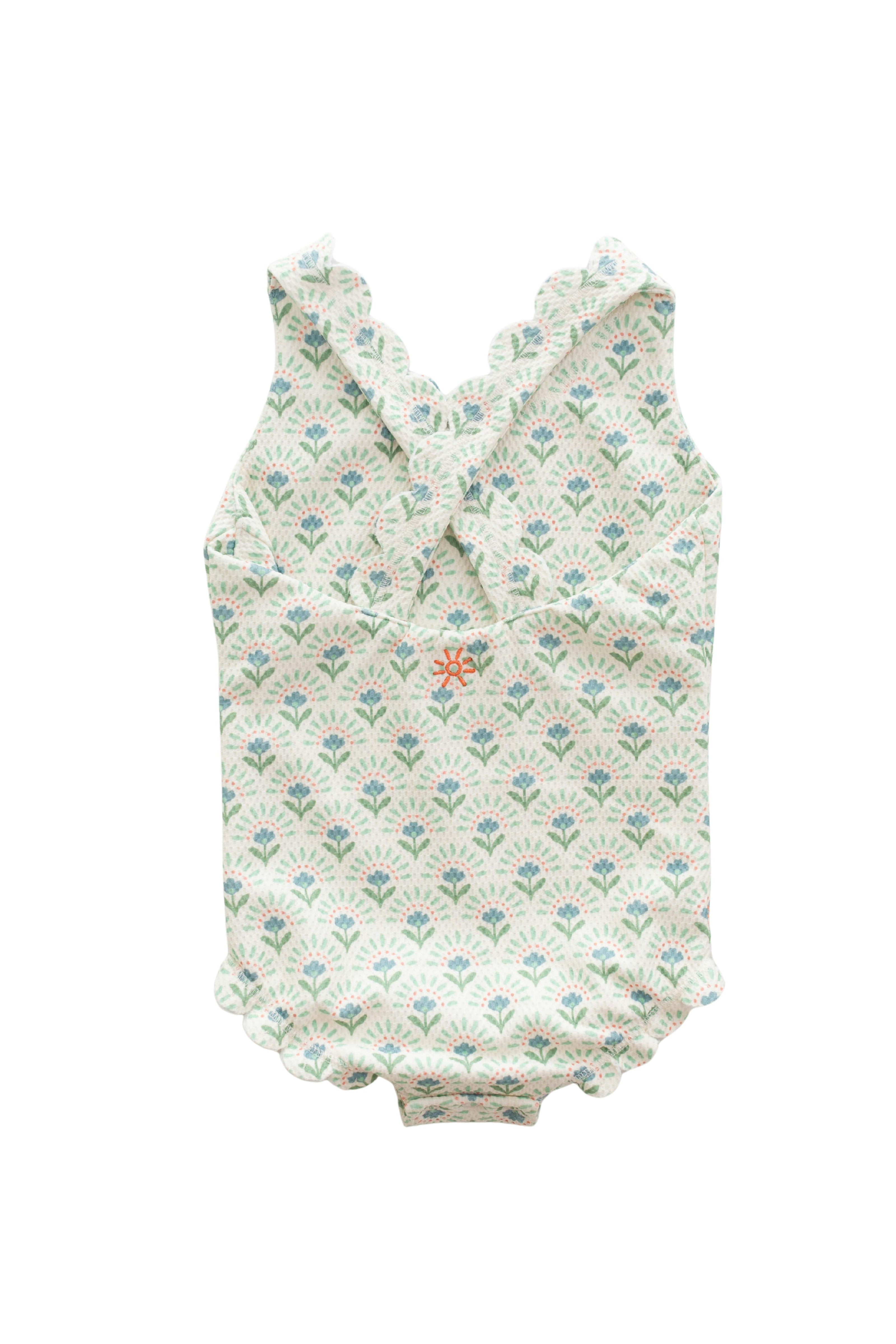 girls elena scallop one piece swimsuit