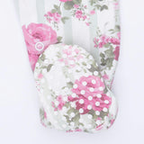 Cabbage Rose Stripe - Smocked Peter Pan Snap Footie