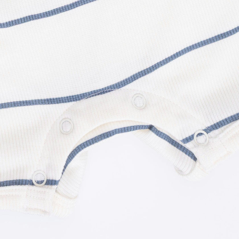 Vintage Stripe - Henley Shortie Romper
