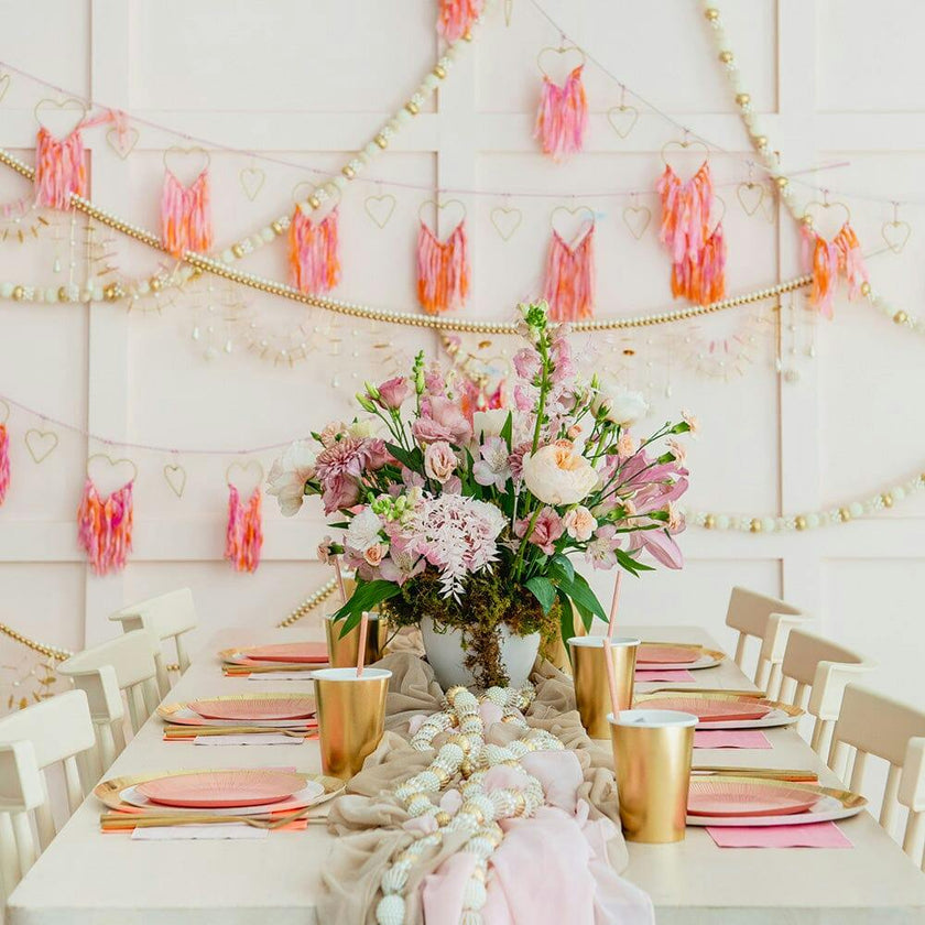 Chiffon Hearts Garland