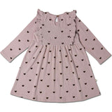 Organic Long Sleeve Ruffle Dress