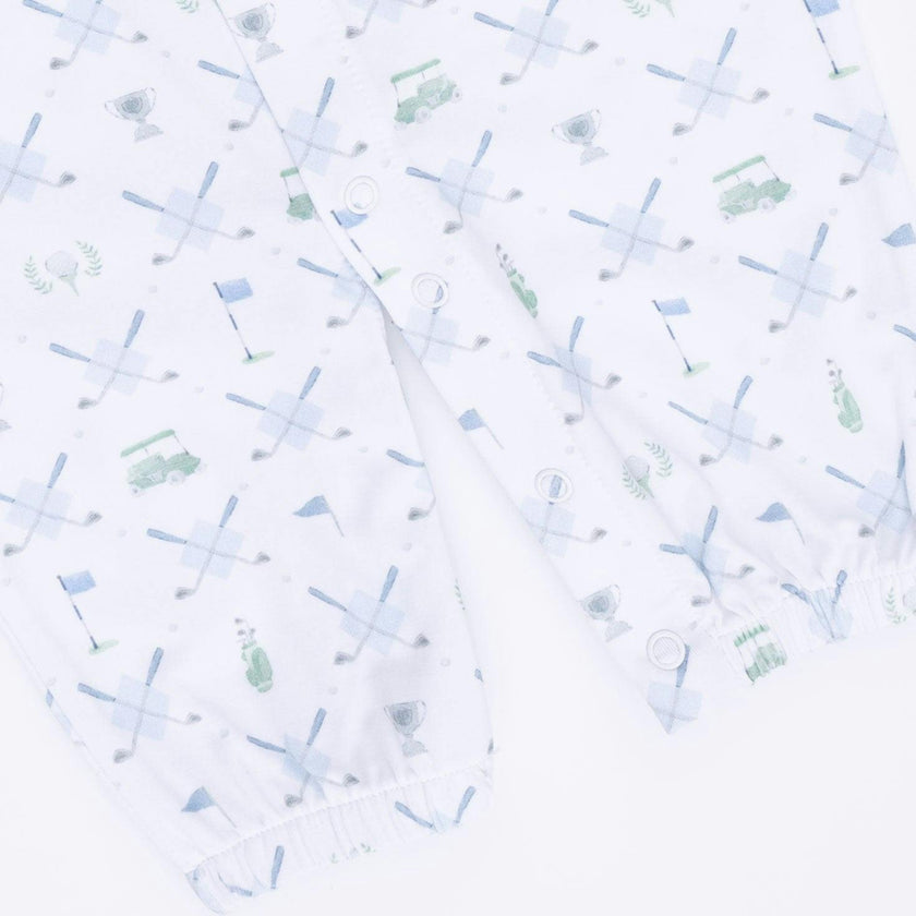 Golf Trellis Blue - Convertible Gown