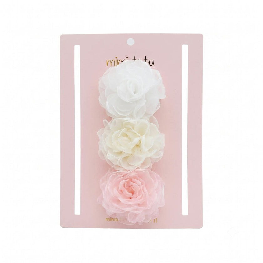 Multicolor Petal Charm Clip Set