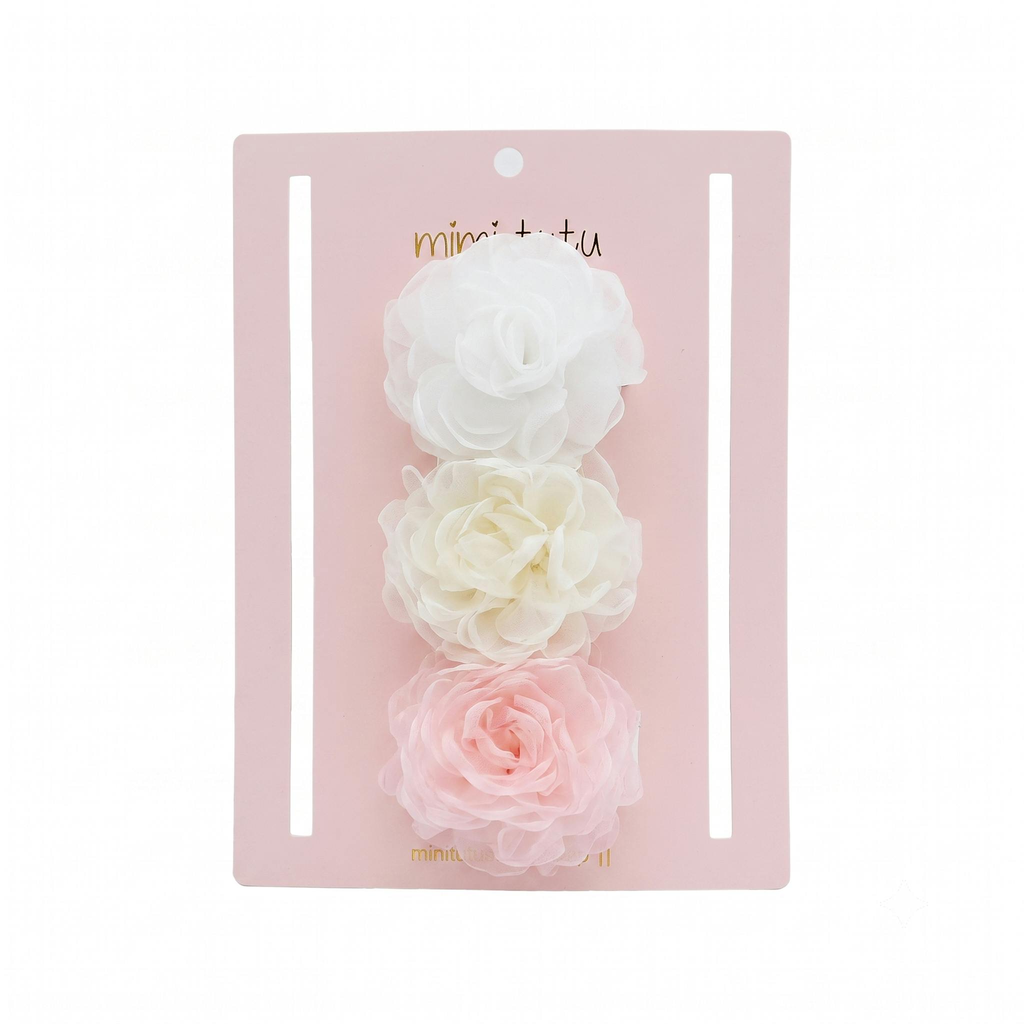 Multicolor Petal Charm Clip Set