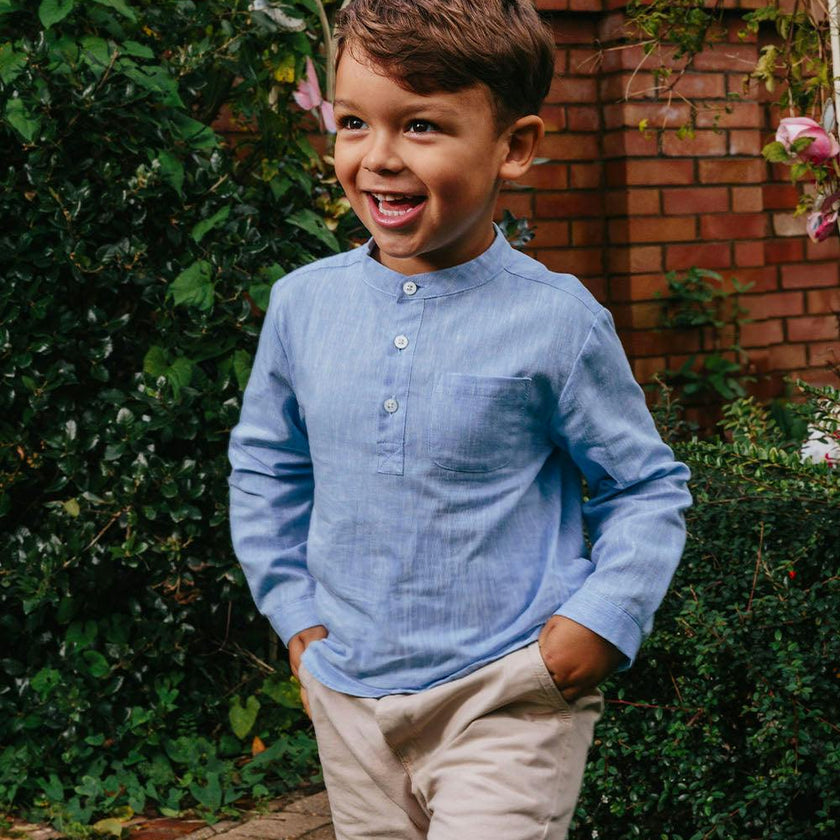 Oscar Shirt in Pale Blue
