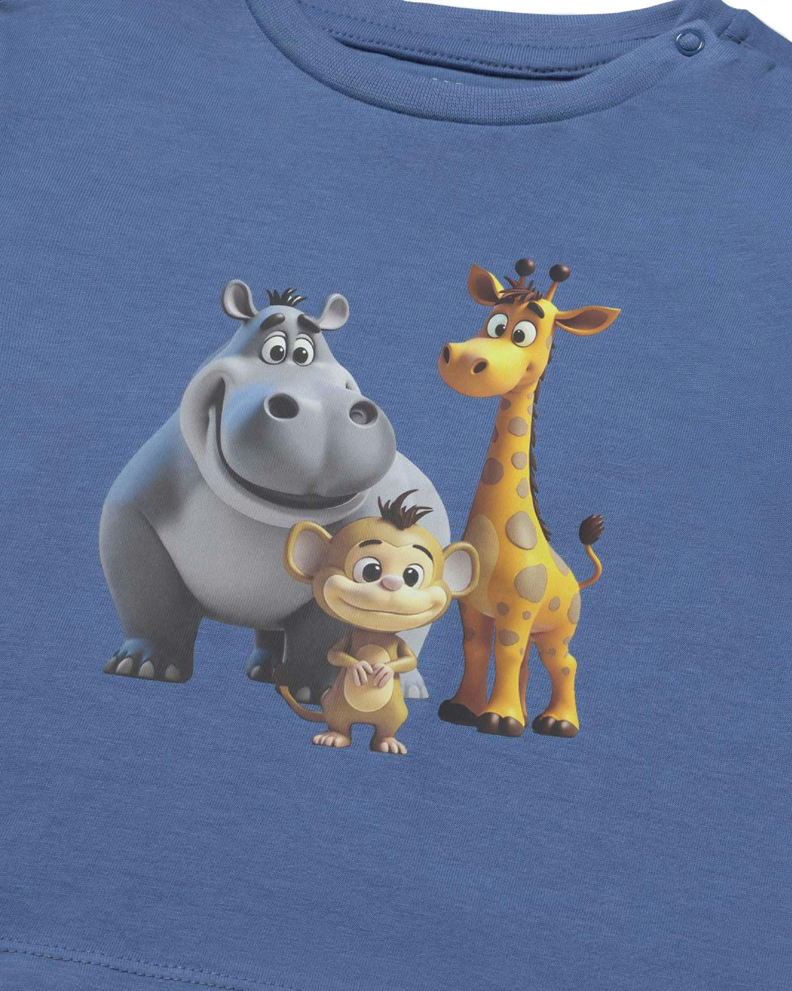 Blue Safari Animals T-Shirt