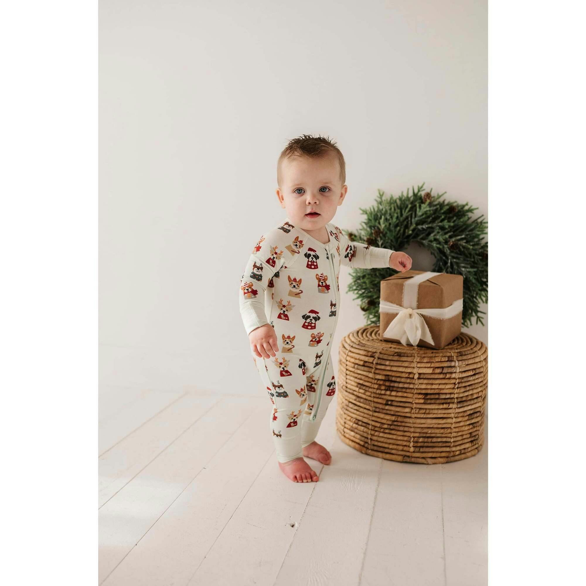 Boy's Long Sleeve Zip Romper
