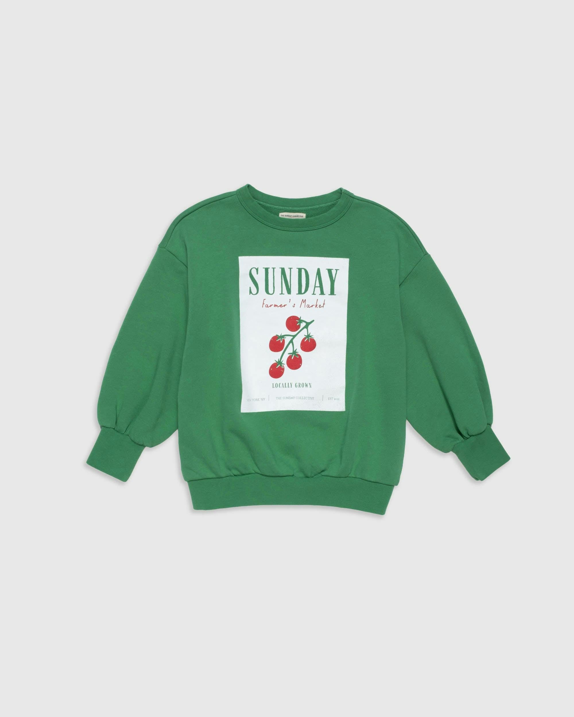 Organic Weekend Sweatshirt in Cucumber