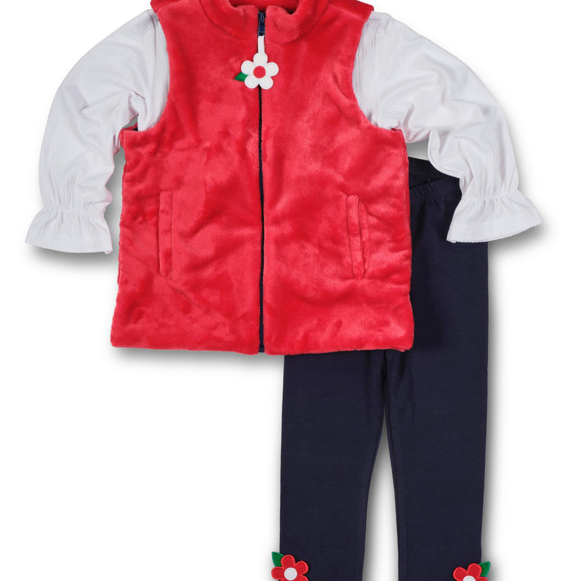 Plush Fleece Zip Up Vest