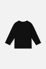 Organic Cotton Long Sleeve T-Shirt Black