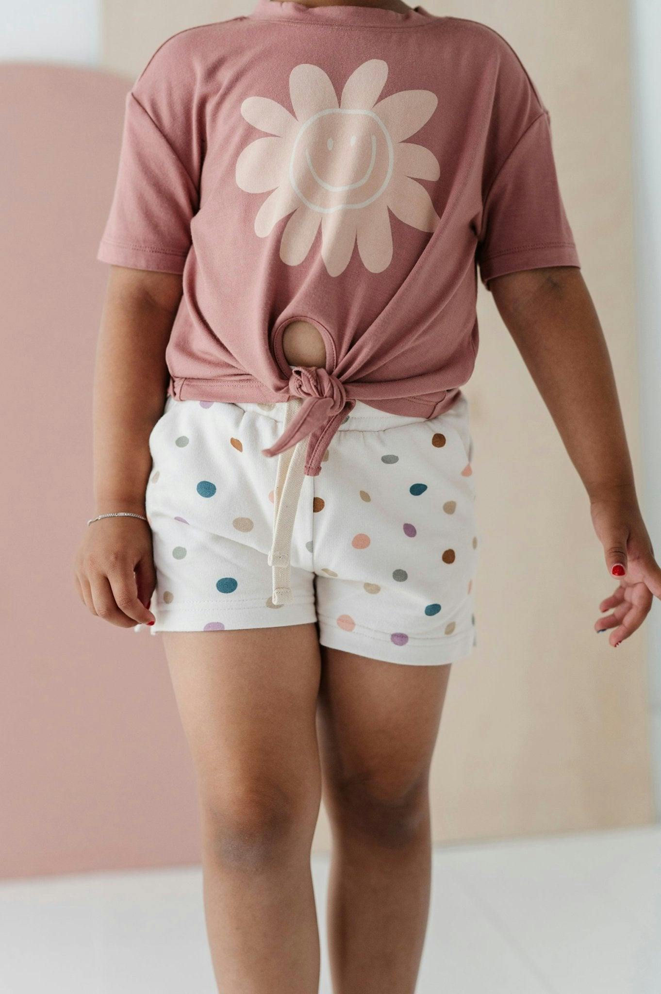 Girl's Shorts Spring Polka Dots