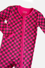Soft & Stretchy Zipper Footie - Clover x Bohemian Mama