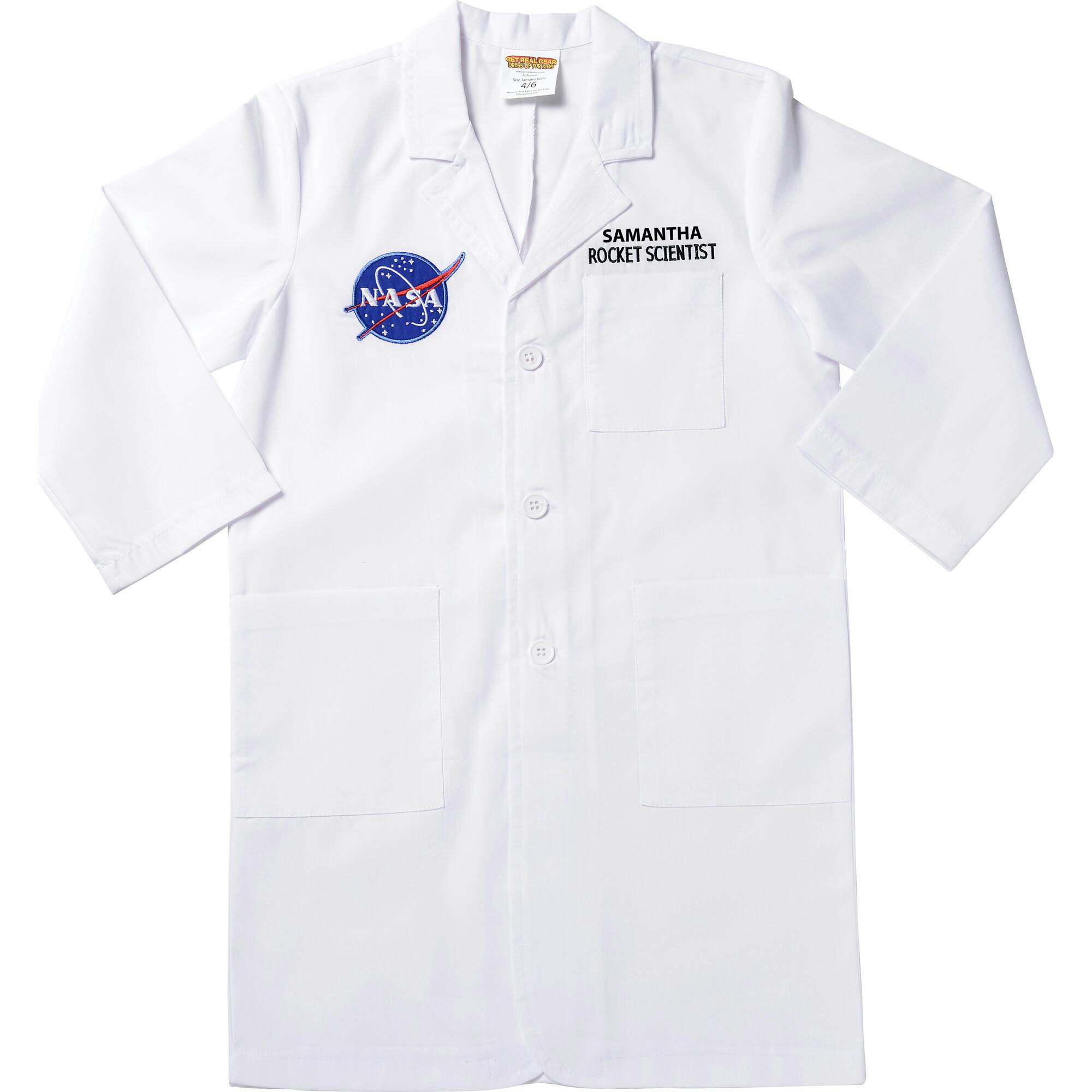 Jr. Rocket ScientistLab Coat, White