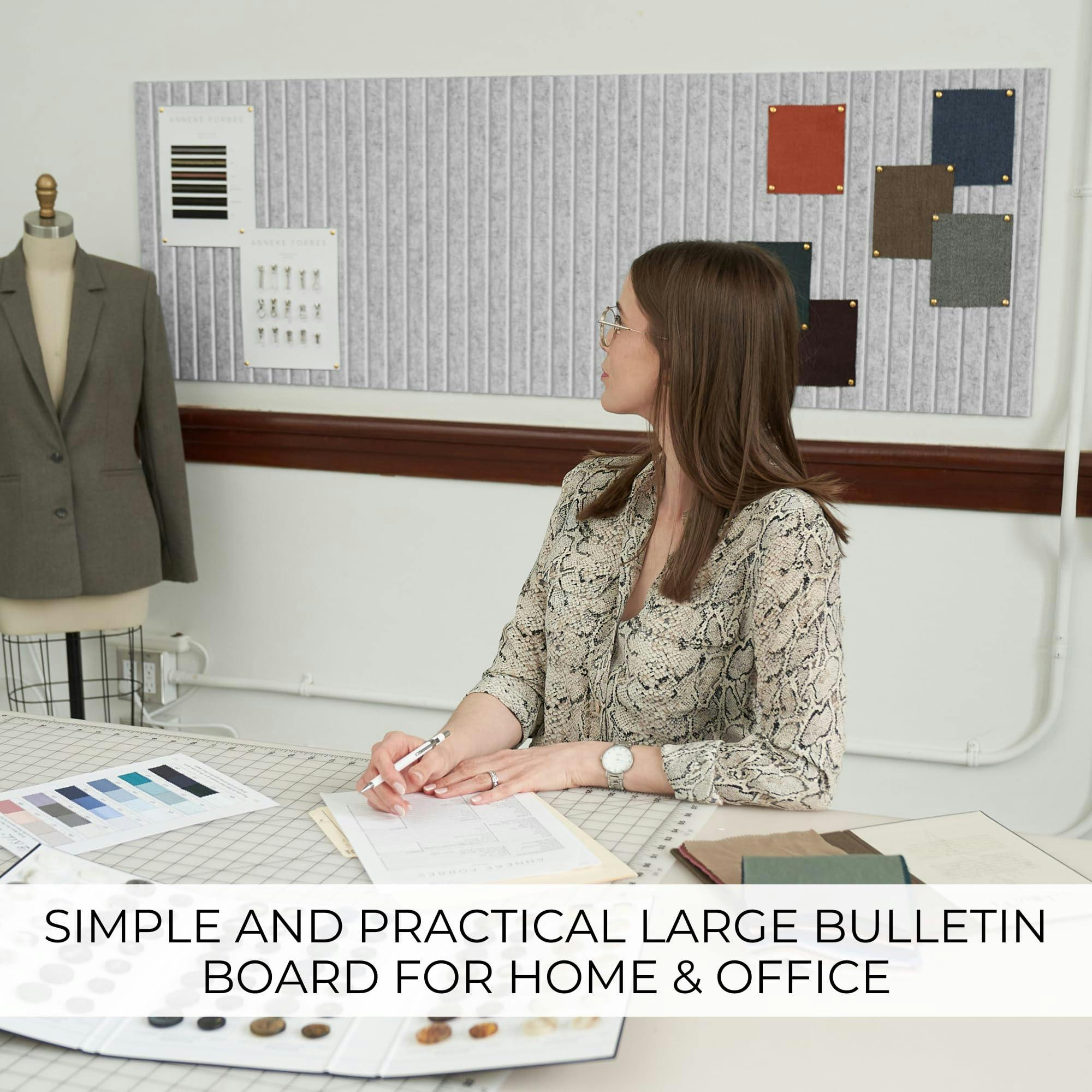 Large Felt Bulletin Board - Stylish 35
