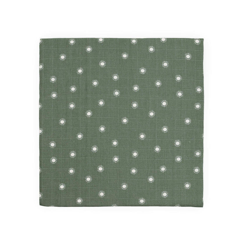 Organic Cotton Muslin Swaddle Blanket 2 Pack - Sage Suns