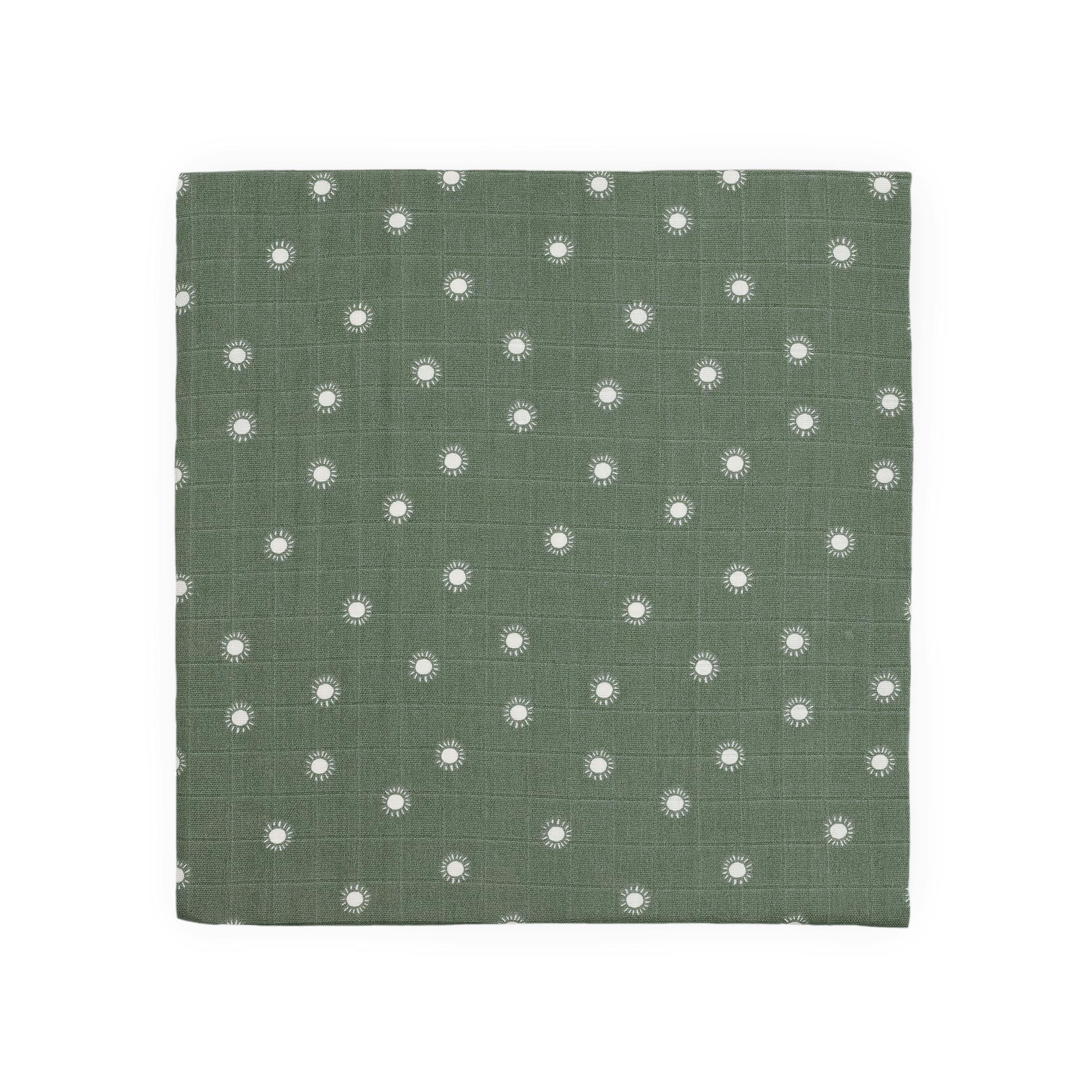 Organic Cotton Muslin Swaddle Blanket 2 Pack - Sage Suns