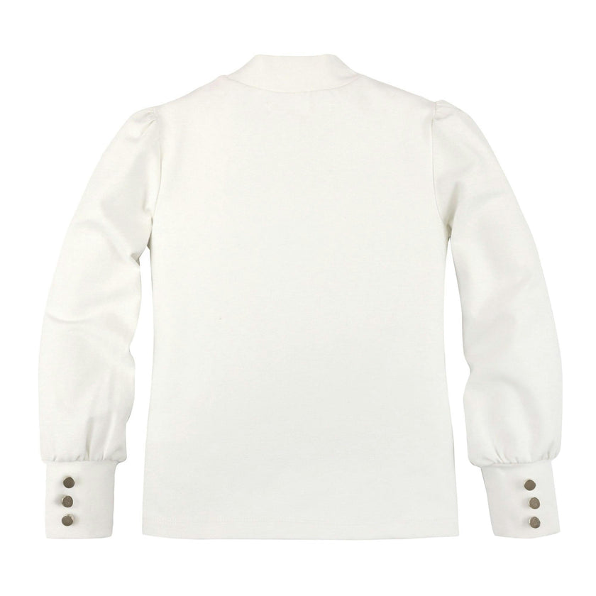 Organic Mock Neck Knit Top