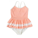 Amelia one piece in peach pink and ivory