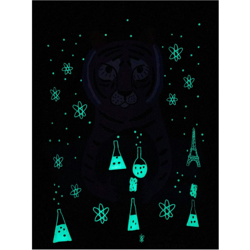 Marie Curie Glow Graphic Tee, Blue