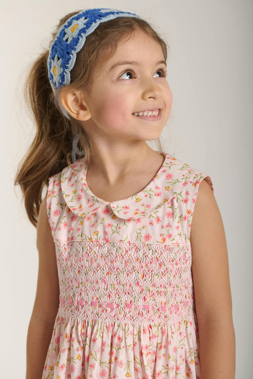 Hand-Smocked Girls Dress - Lizzie
