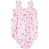 Sweet Bow Cherries - Ruffly Strap Bubble & Sun Hat