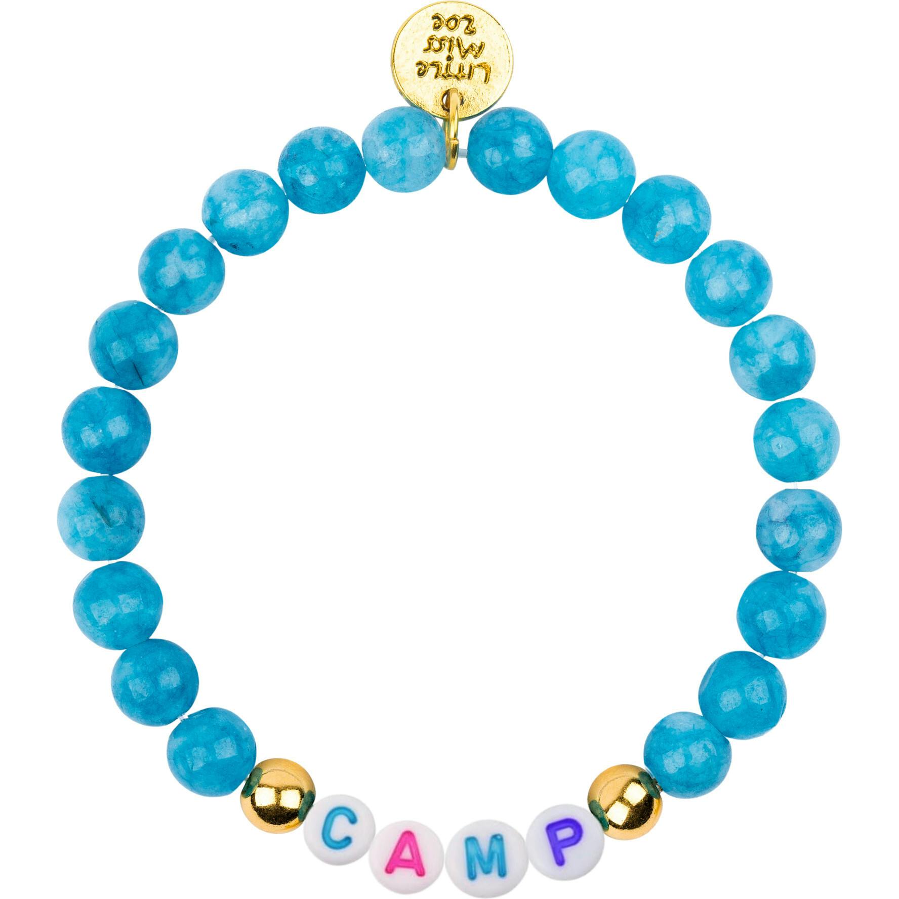 Customizable Camp Name Gemstone Bracelet