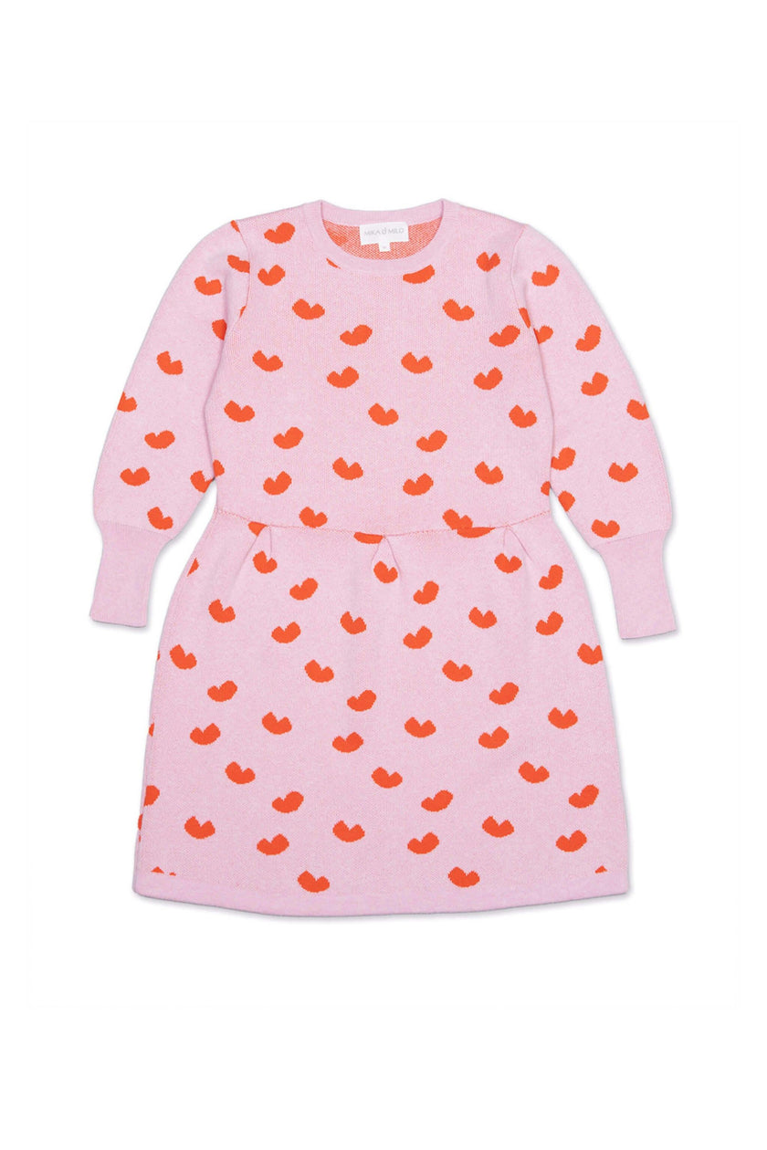 Love Hearts Dress | Bubble Gum