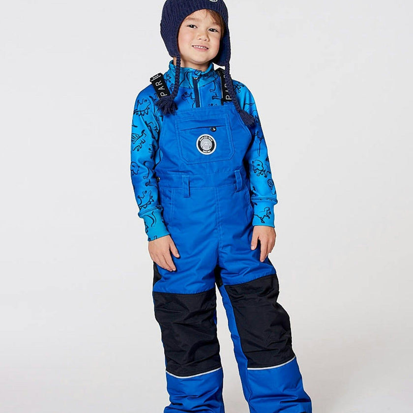 Solid Play Overall Snow Bib Blue