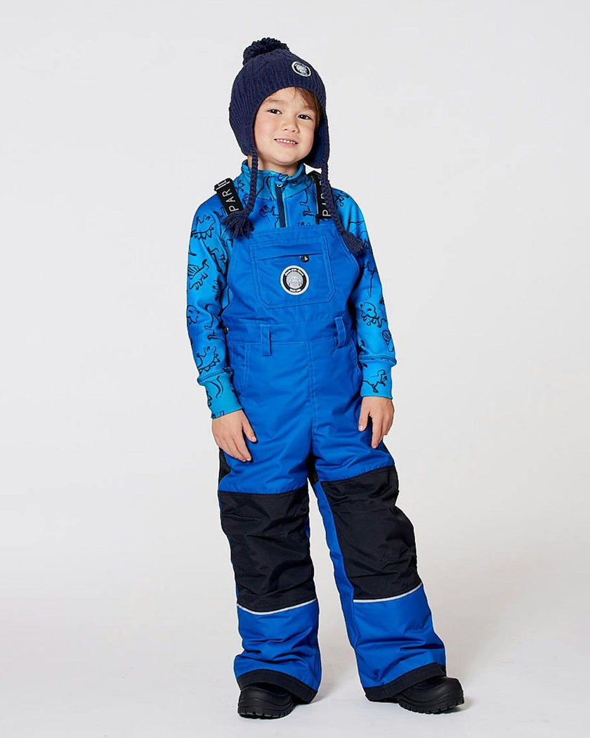 Solid Play Overall Snow Bib Blue