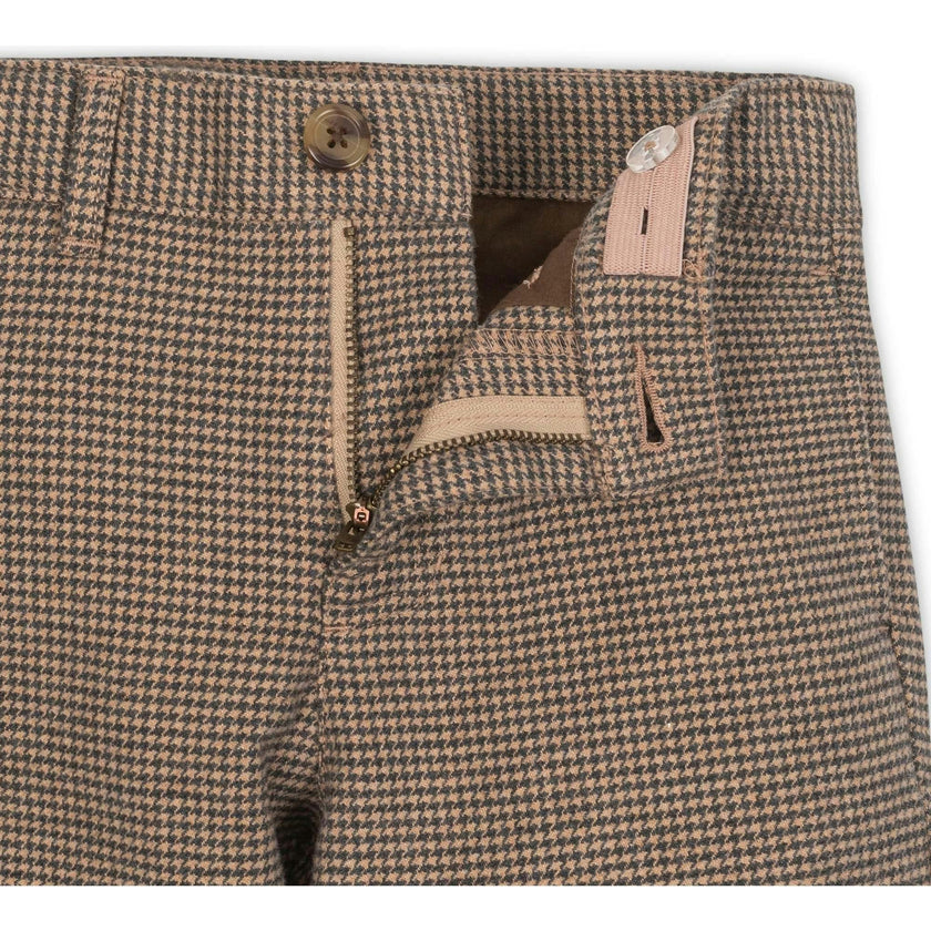 Organic Brushed Suit Pant, Brown