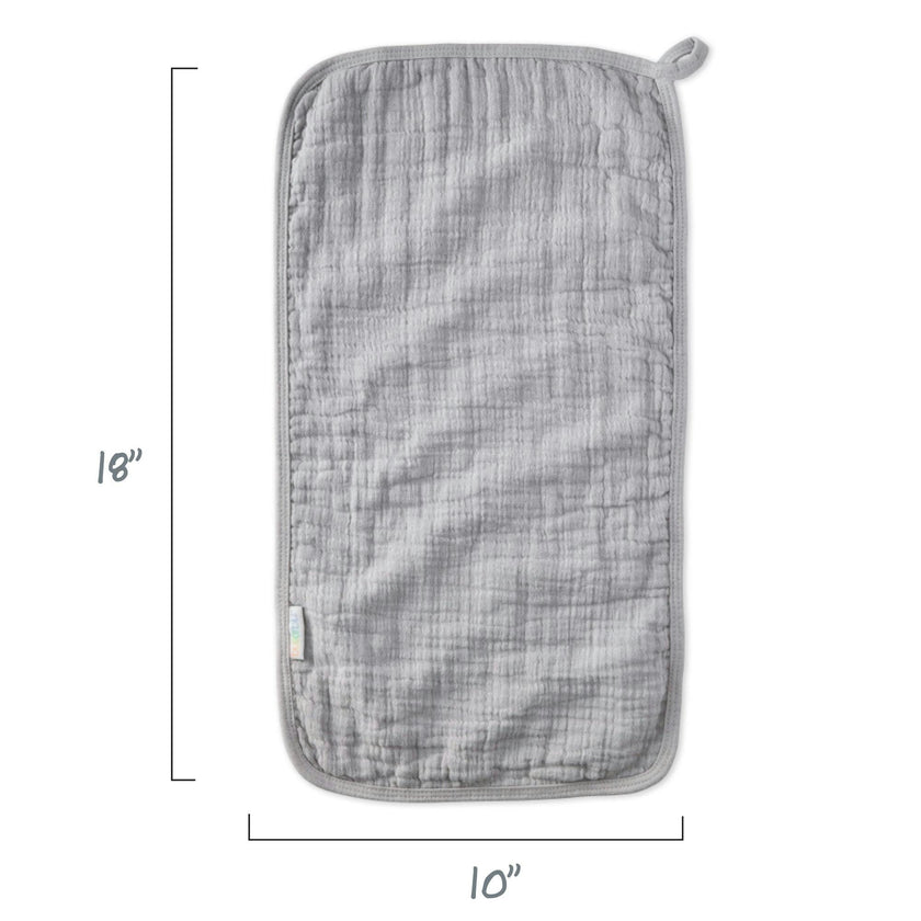 RILEY 5-Pack Crinkle Muslin Burp Cloths