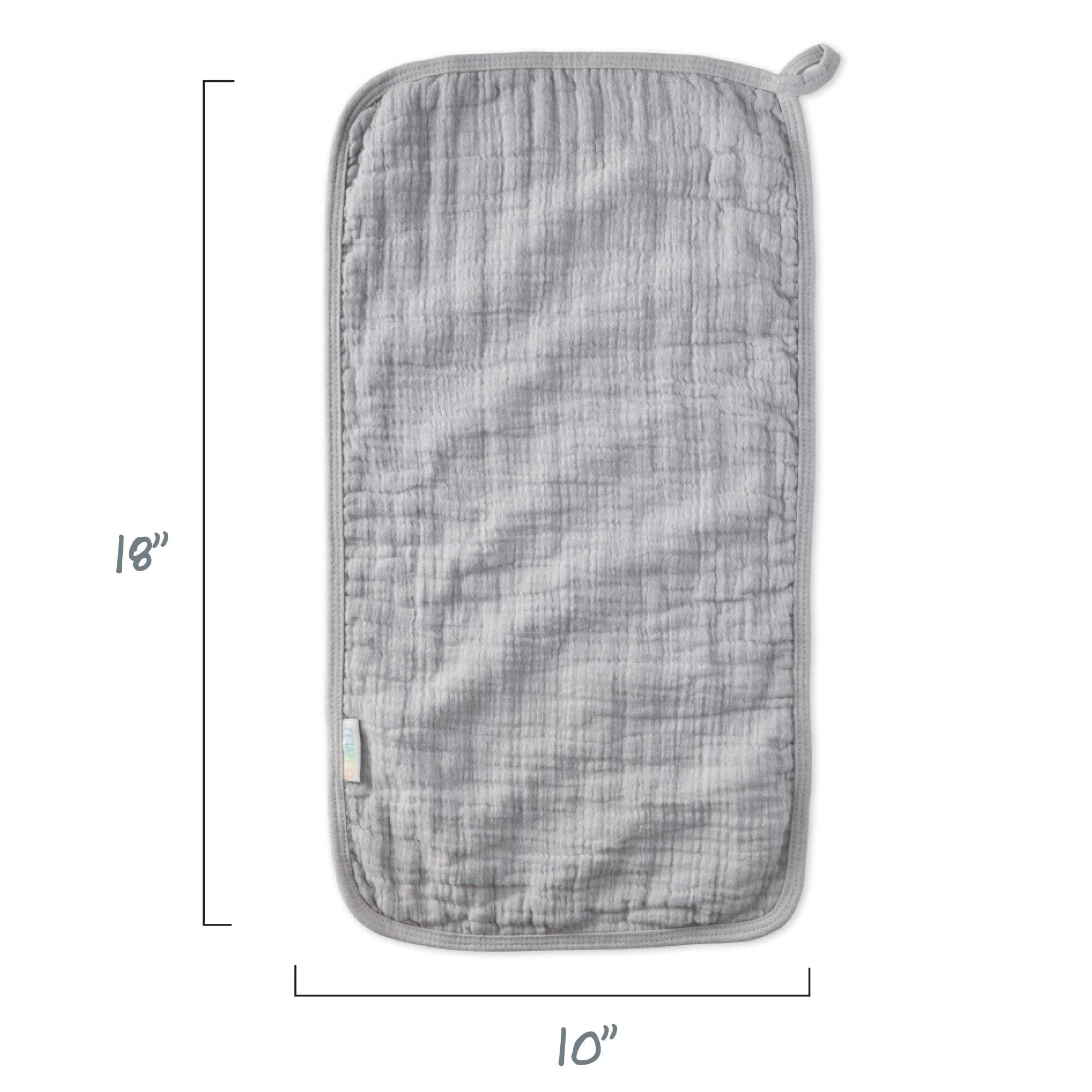 RILEY 5-Pack Crinkle Muslin Burp Cloths