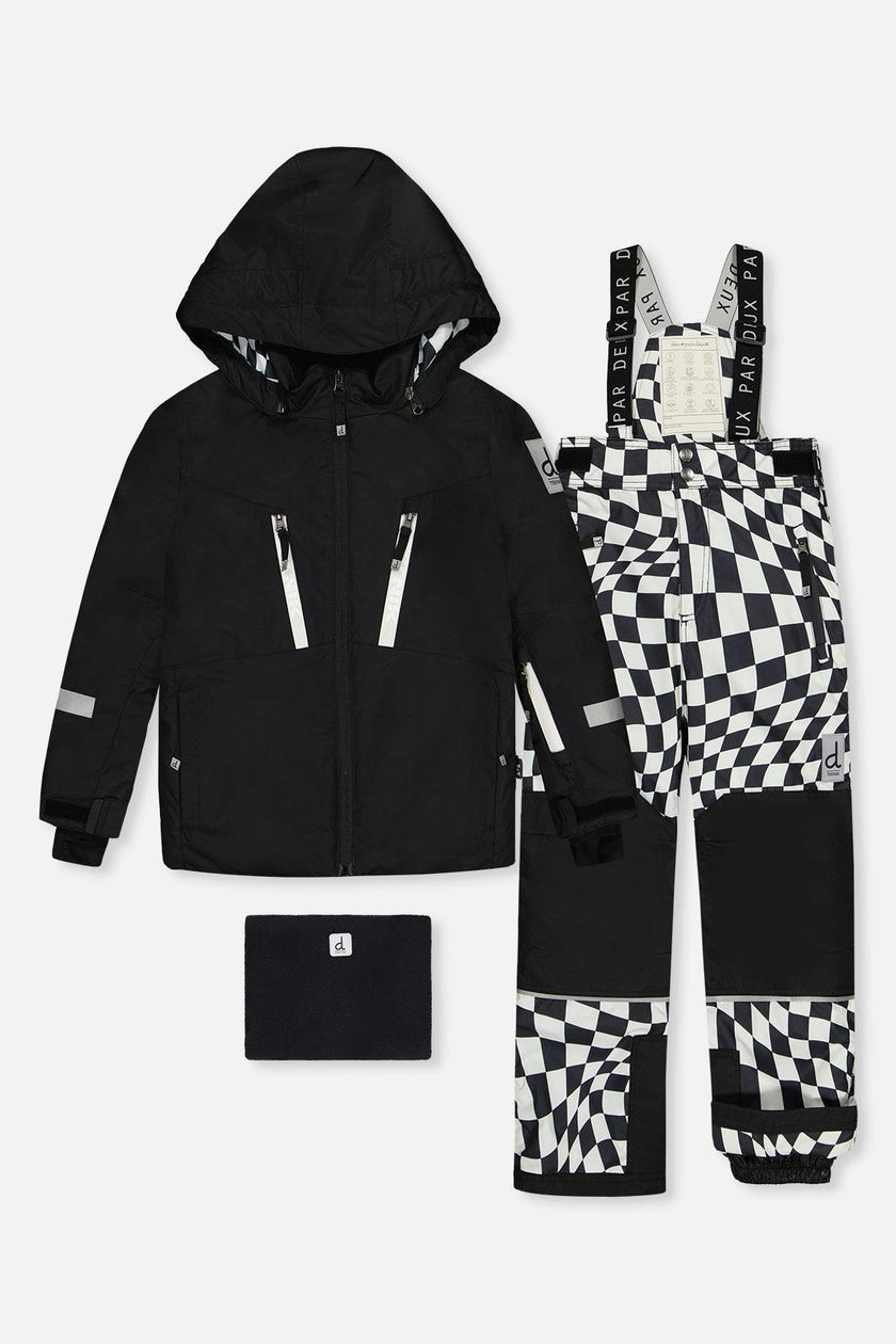 Two Piece Teknik Snowsuit Black And White