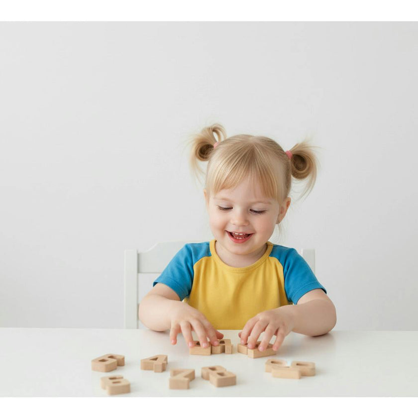 Avenlur Montessori Wooden Number Height Blocks – Self-Correcting Math Learning Set