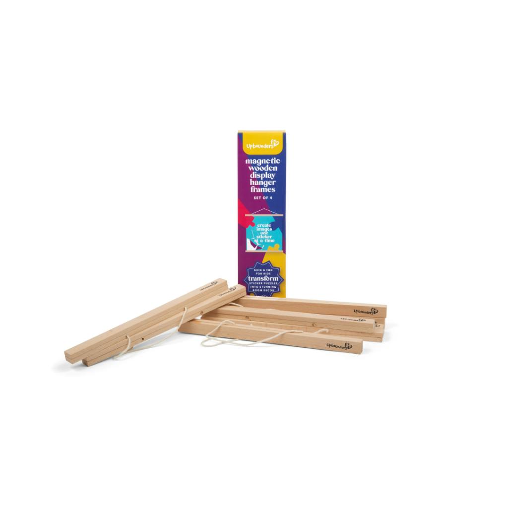 Children's Magnetic Wooden Display Hanger Frames - Set of 4
