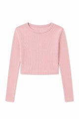 Sloane Ballet Pink Ribbed Heart Long Sleeve