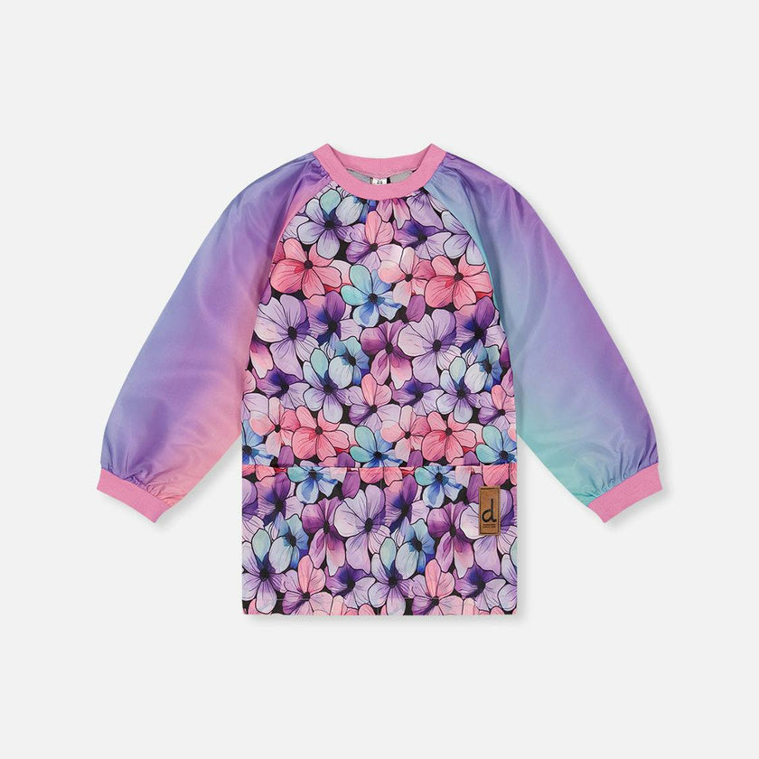 Toddler Girl Floral Practical Charming Protective School Apron