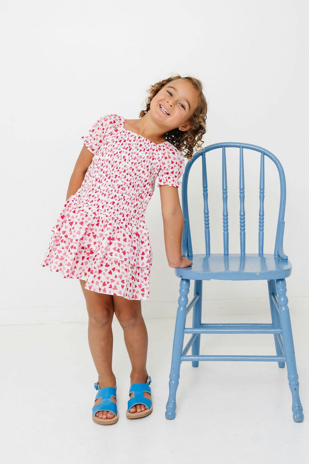 Hearts Print Mirrorball Dress