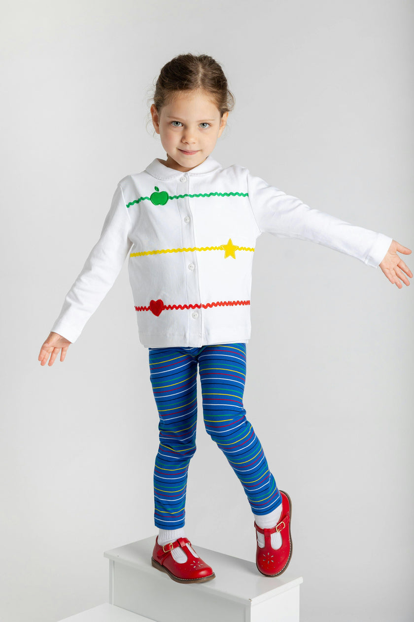 Knit Cardigan With Apple