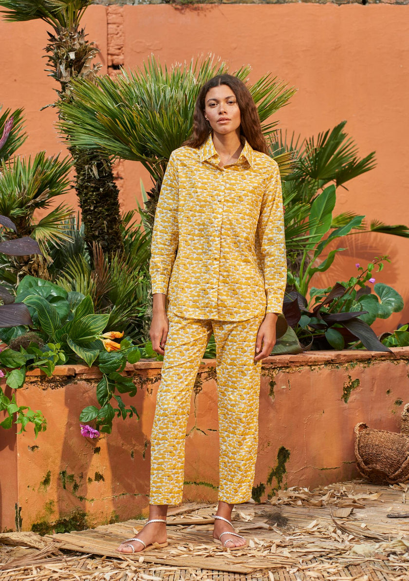 Fern Pants Yellow Mushroom