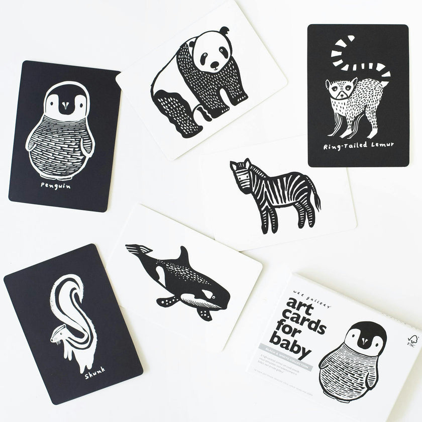Black and White Art Cards for Baby
