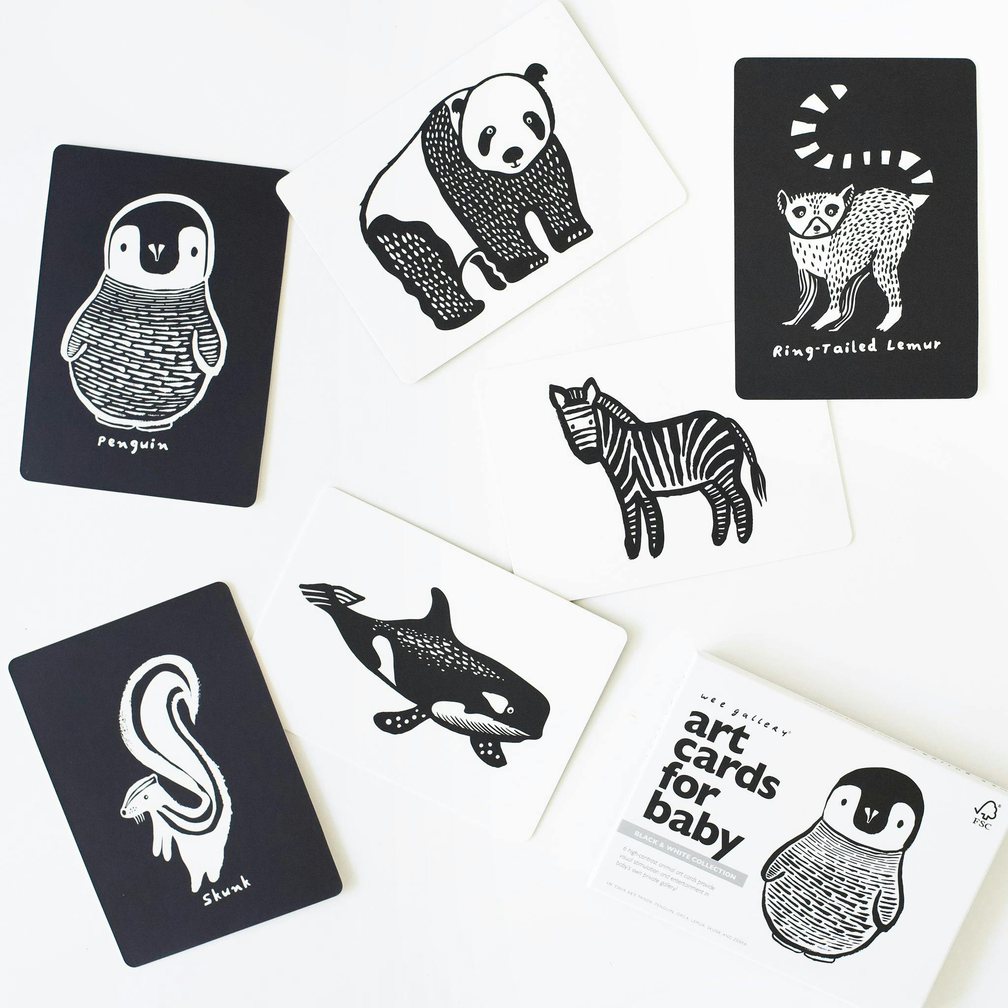 Black and White Art Cards for Baby