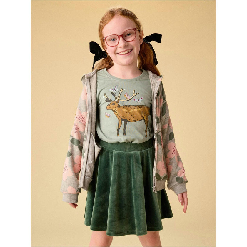 & Butterflies Graphic Tee, Green