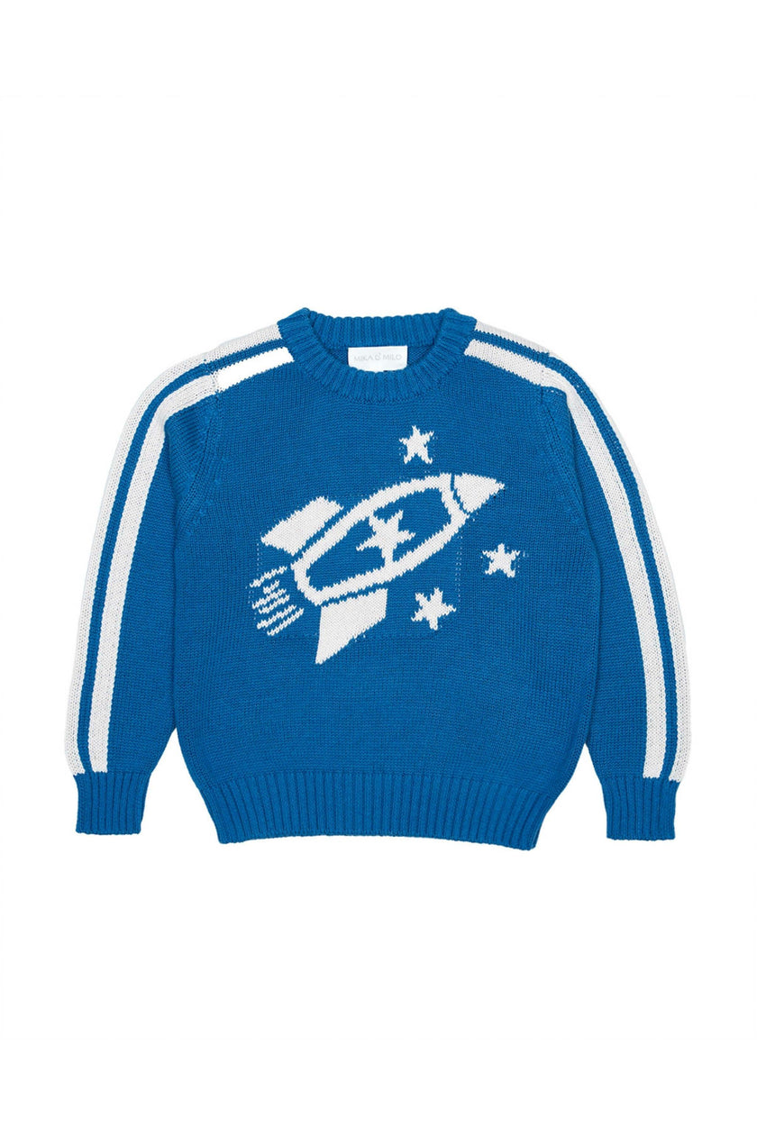 Striped Rocket Jumper | Cobalt
