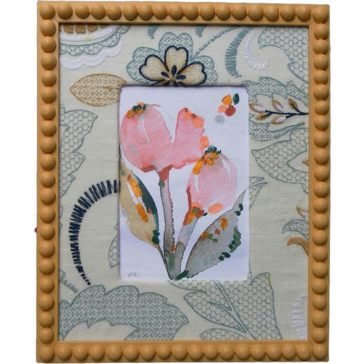 Slow Seeds No. 23 – Original Watercolor & Oil Pastel Painting