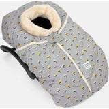 Floral Print Zipped Puffy Car Seat Cocoon